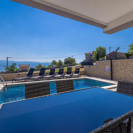 別荘 House Rosemary With Pool And Panoramic Seaview *