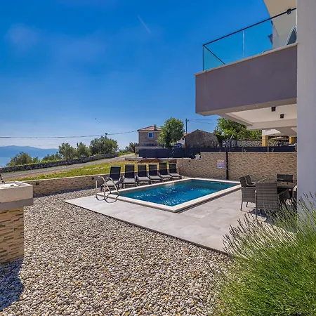 別荘 House Rosemary With Pool And Panoramic Seaview リスィカ
